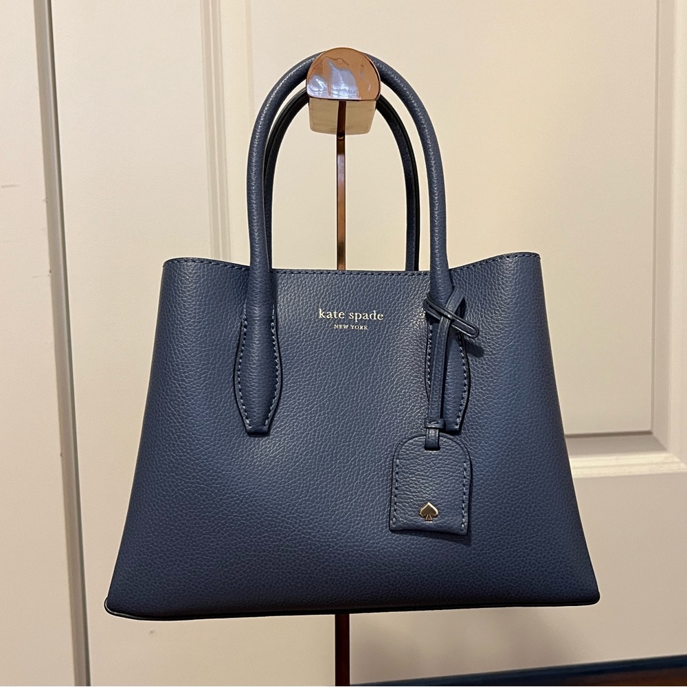 Kate Spade Harper Satchel Purse Blue